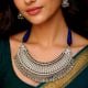 Handcrafted Vintage Tribal Oxidized Statement Necklace